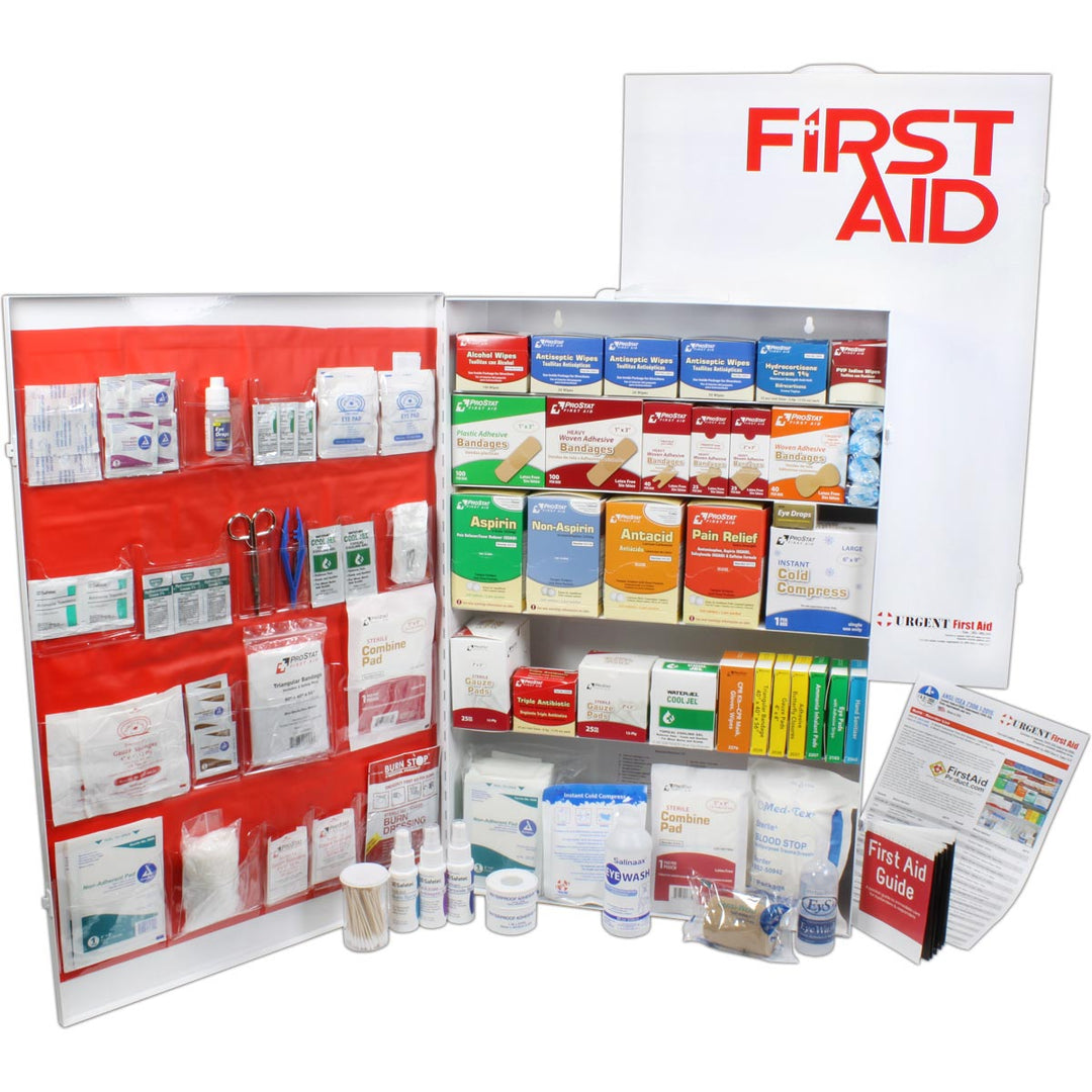 5 Shelf Industrial First Aid Station w/ Pocketliner