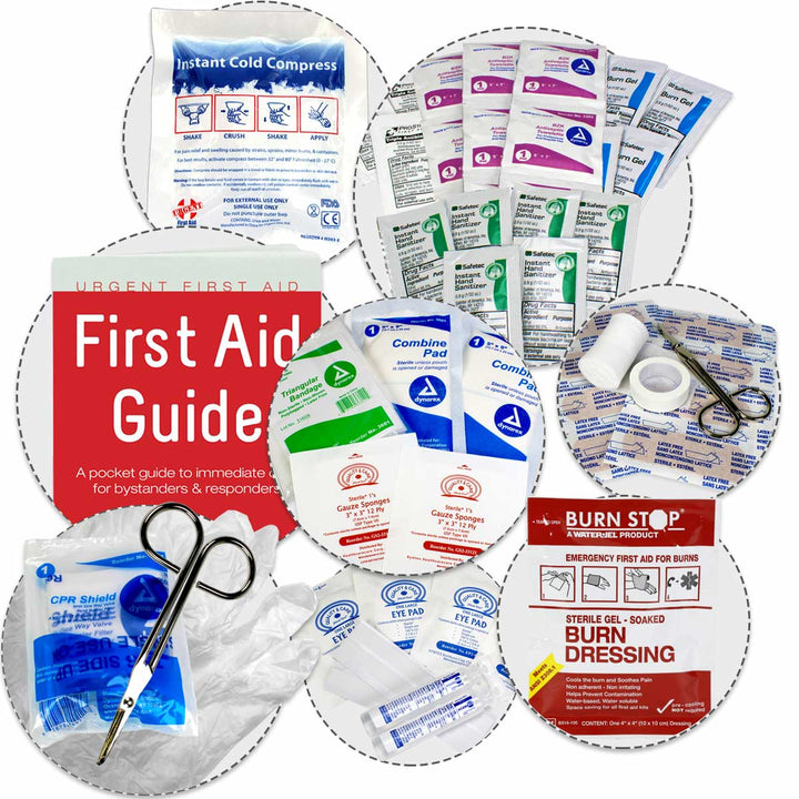 5 Shelf Industrial First Aid Station w/ Pocketliner