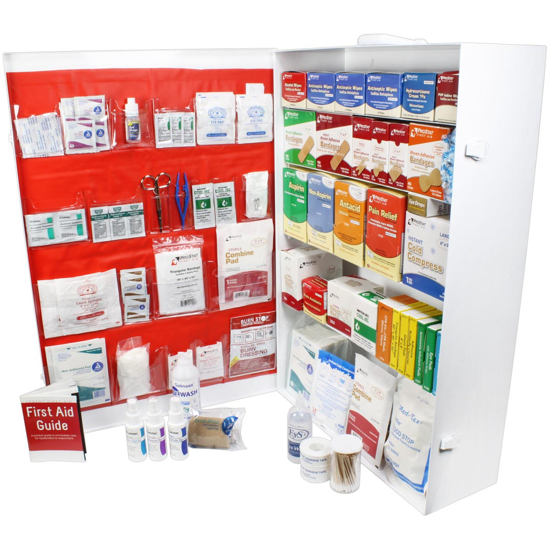 5 Shelf Industrial First Aid Station w/ Pocketliner
