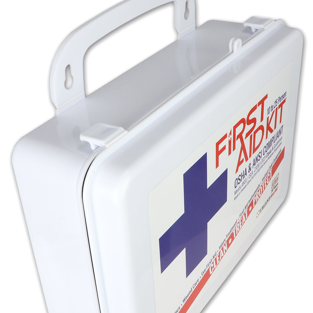 Bulk Urgent First Aid Kit, Plastic, 79 pc, ANSI A, 25 Person
