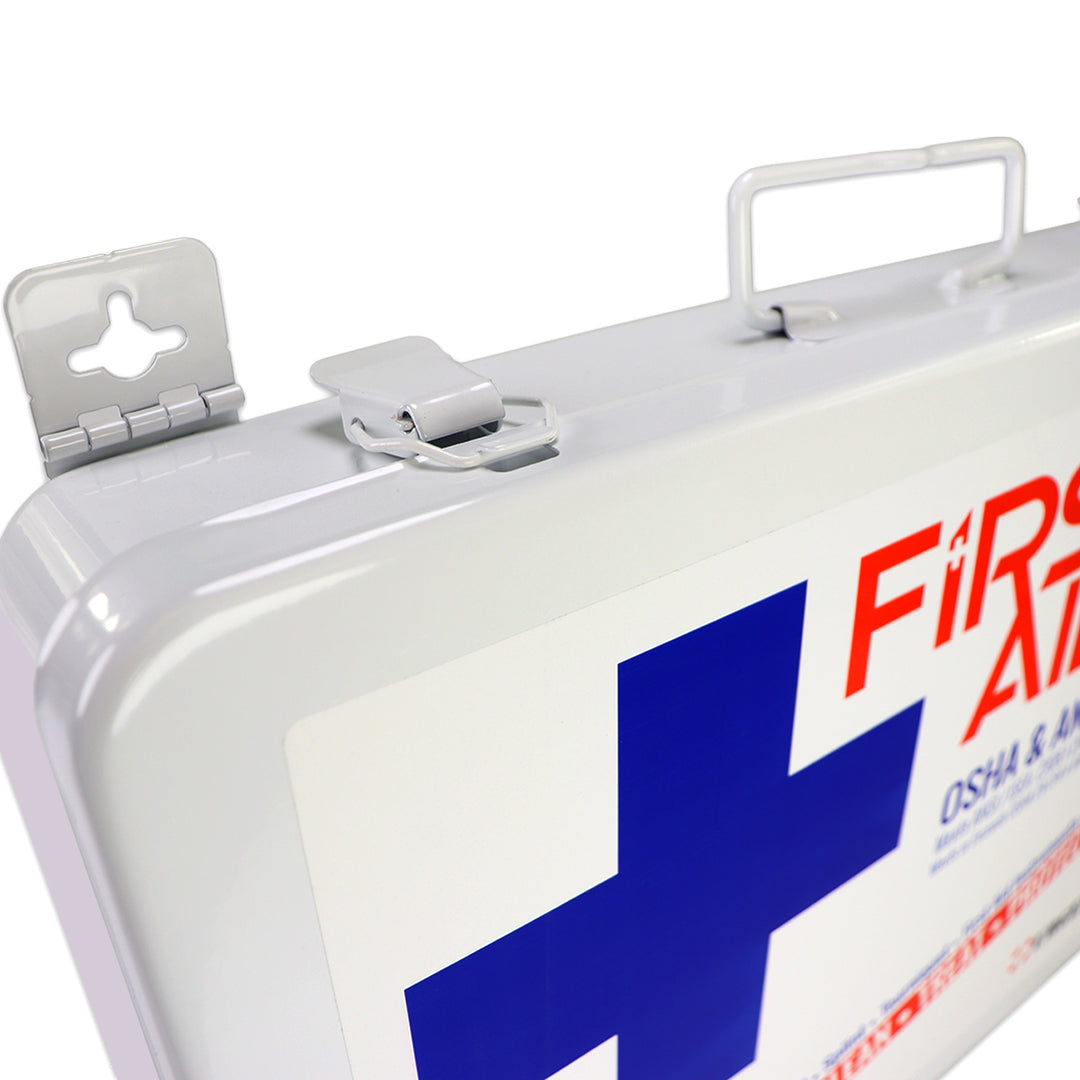 Bulk First Aid Kit, Metal, 209 Pieces, ANSI B, 50 Person