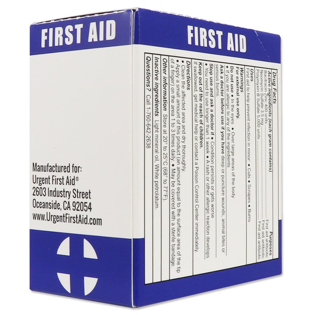 Triple Antibiotic Ointment box showing all product details for first aid use.