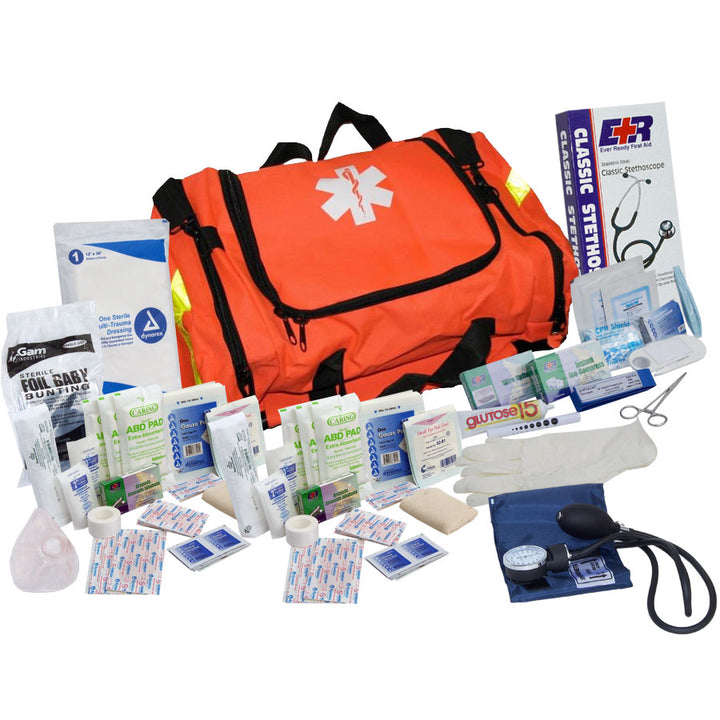 1 Rescuer Kit 151 Piece First Responder Kit - Orange – quakekits.com
