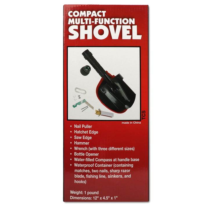 Compact folding shovel 