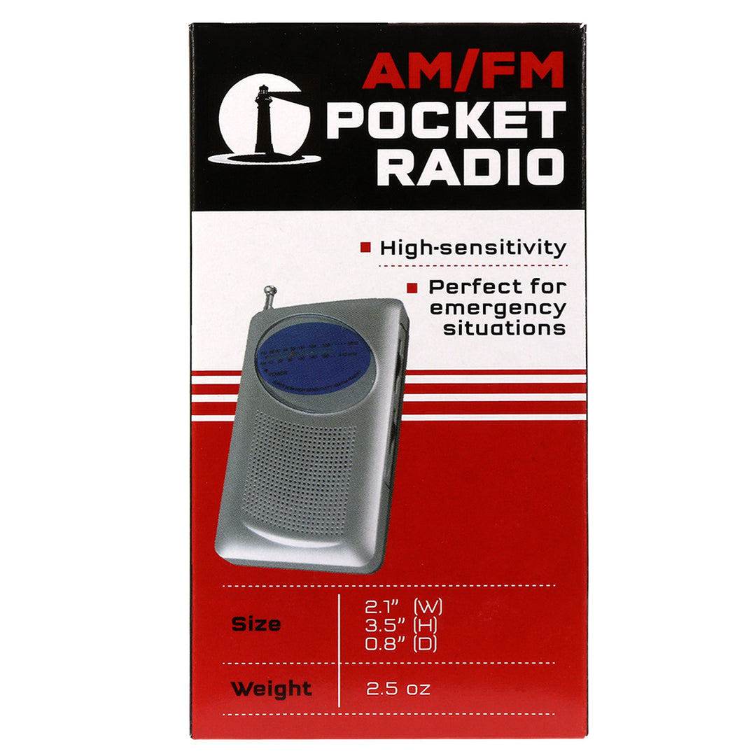 High sensitivity pocket compact radio with telescoping antenna. 
