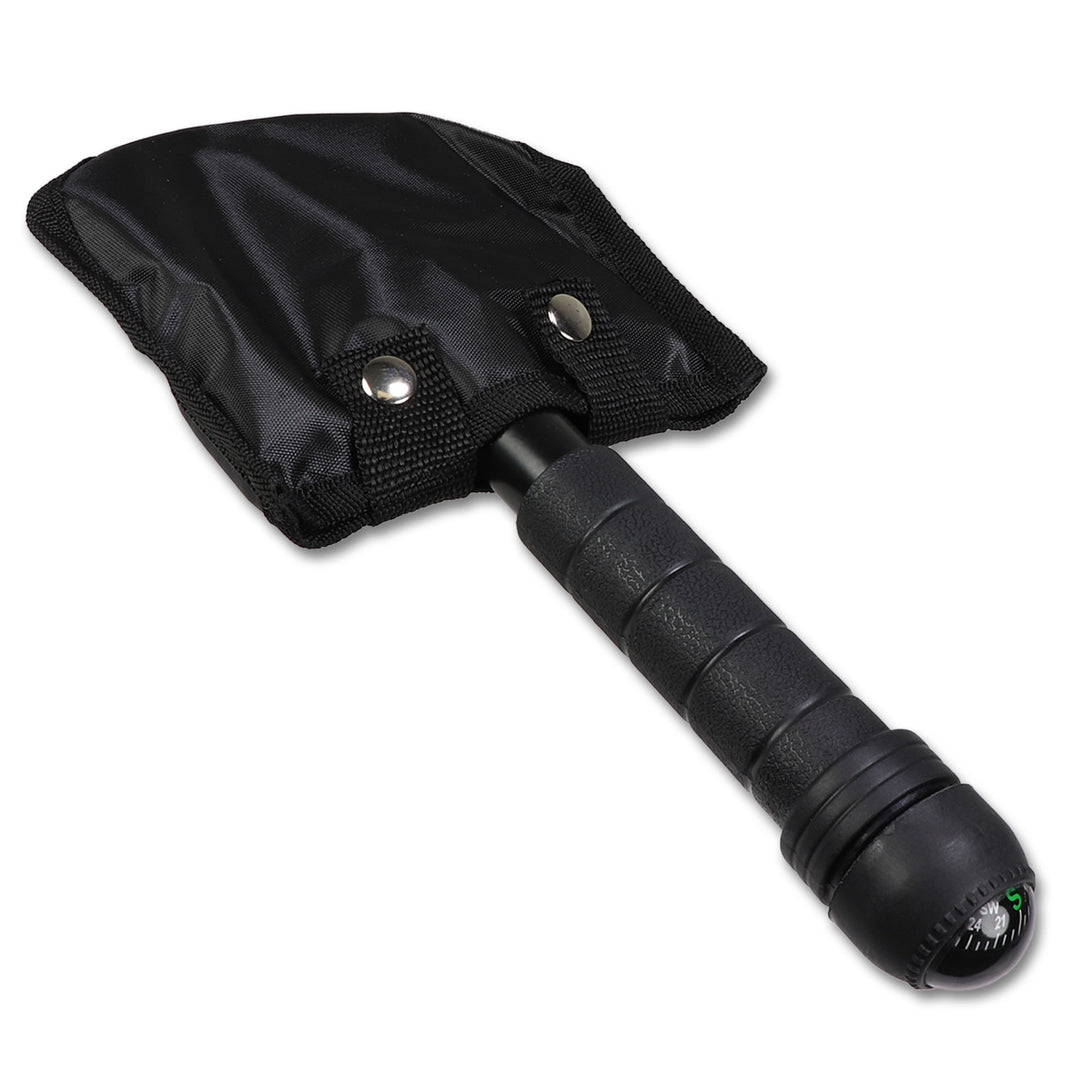 Multifunction shovel with sheathe. 