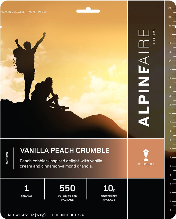 Vanilla Peach Crumble - Cook in the Pouch