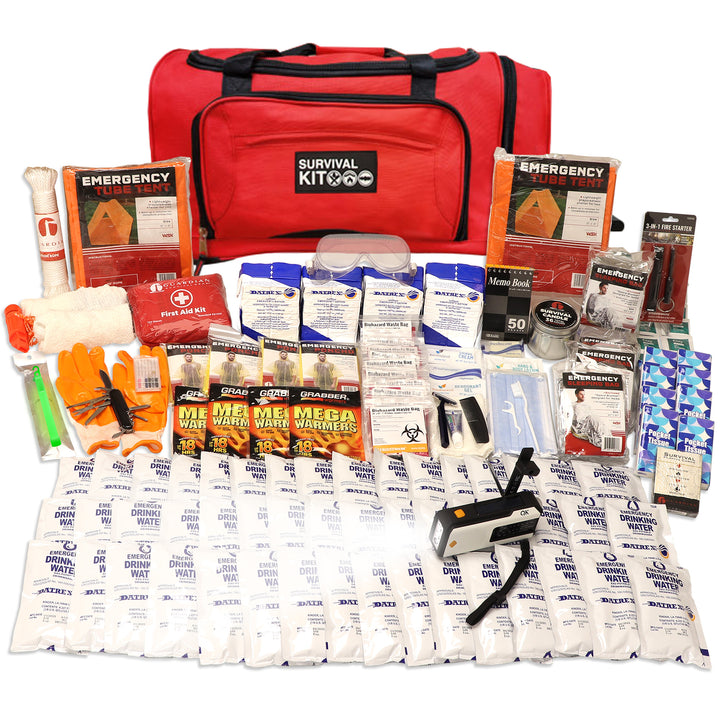 4 person 3 day completely prepared earthquake kit video #kit-4-3