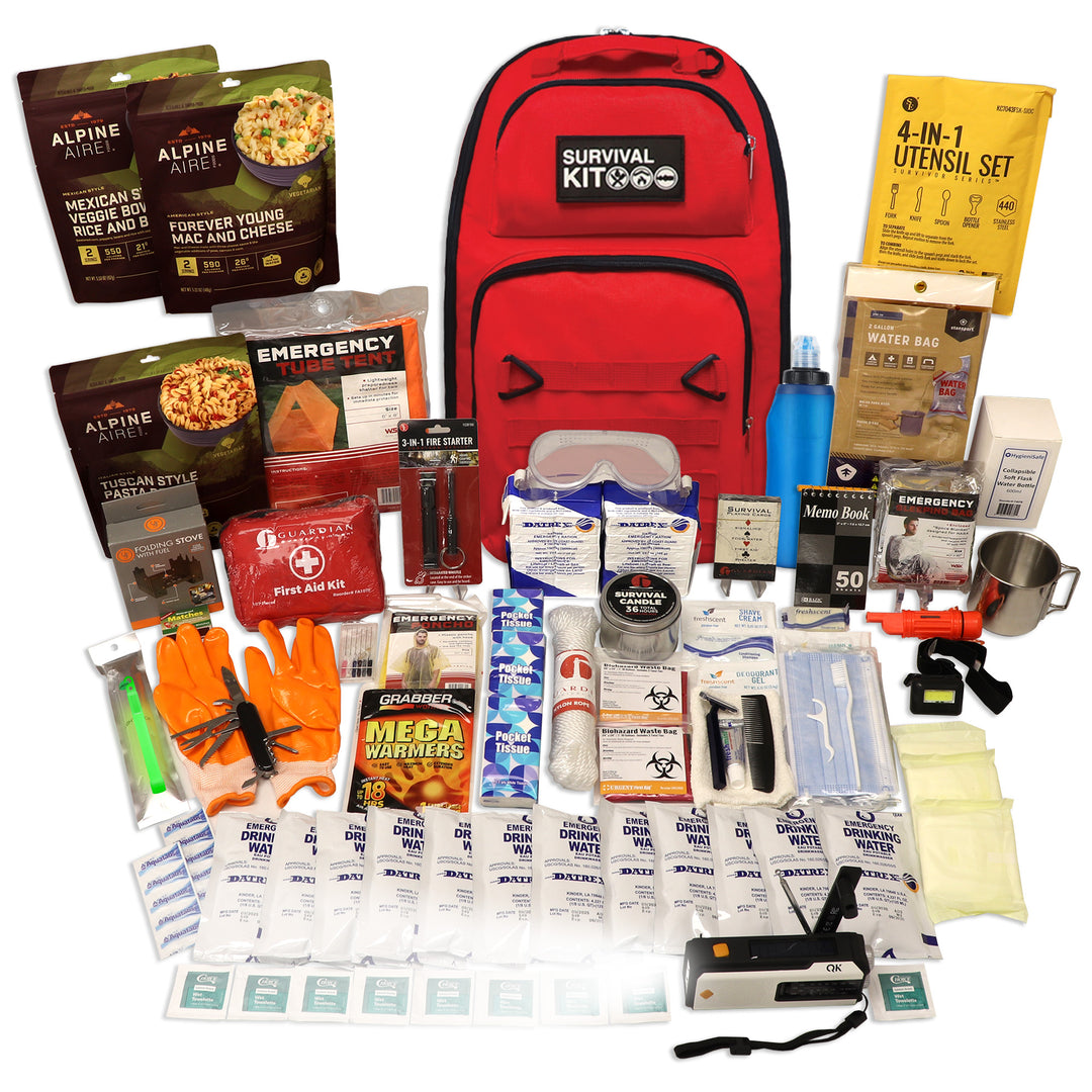 1 person 7 day extensively prepared survival kit video #kit-1-7