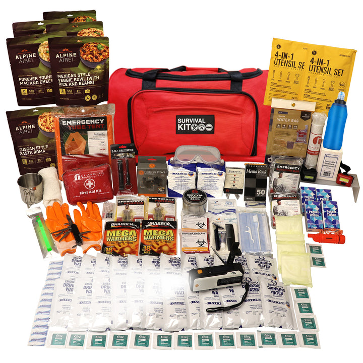 Extensively prepared 2 person 7 day survival kit video #kit-2-7