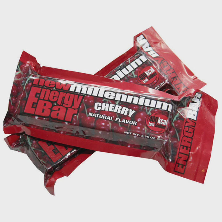 Barritas energéticas Millennium Cherry (400 calorías) - 5 años de vida útil, paquete de 6