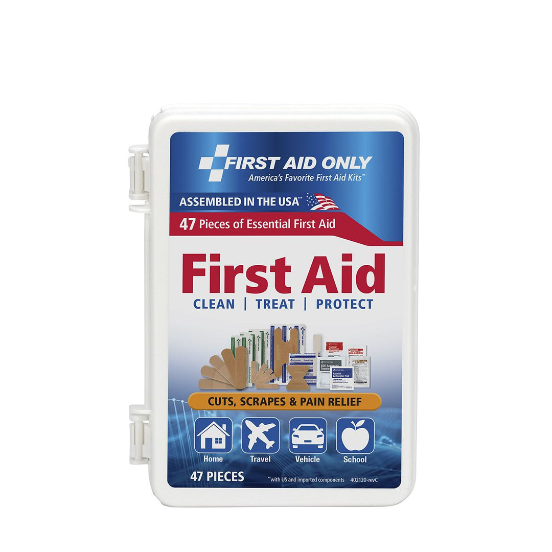 small portable 47 piece first aid kit. 