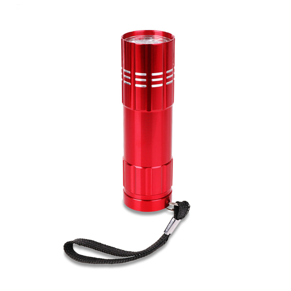 Bright and lightweight aluminum flashlight with 9 LEDs, a crucial tool for illumination during emergencies and outdoor activities