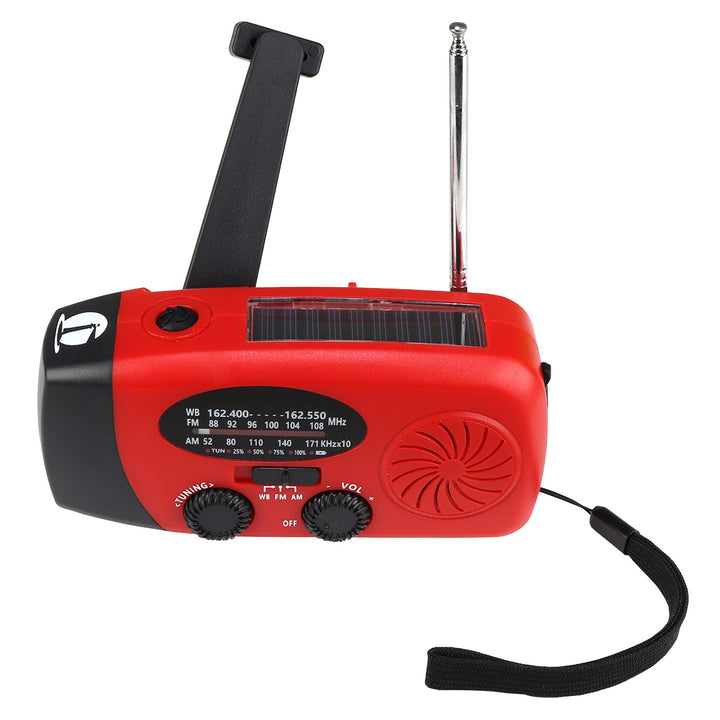 Solar NOAA weather band radio for emergencies and disasters
