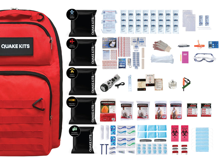 2 person 72 hour 3 day earthquake and disaster survival kit. 